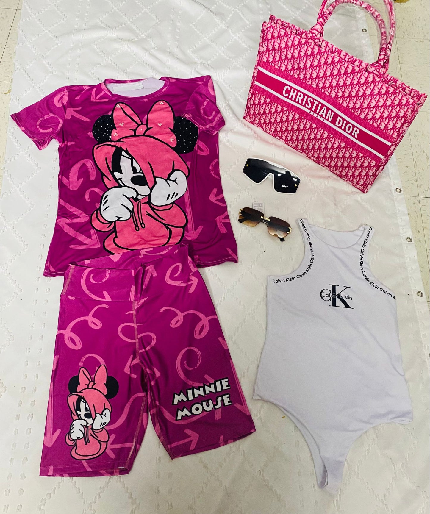 Minnie Mouse licra colombiana