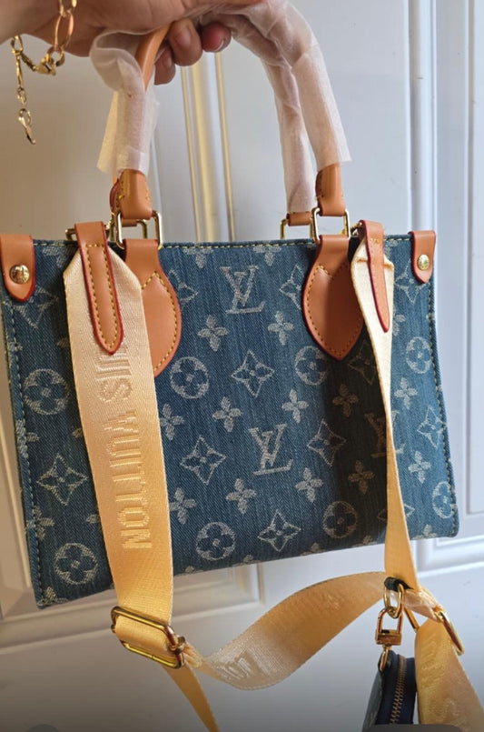 LV /Mezclilla Alta CALIDAD con su Caja y certificado!