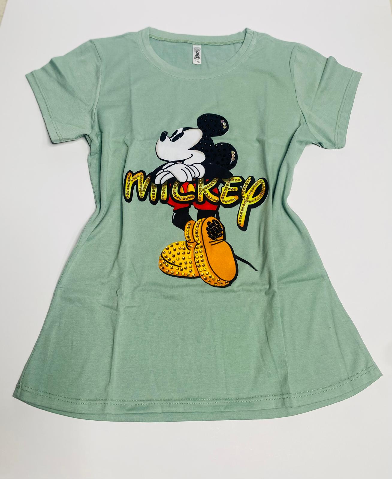 Camiseta decorada Piedras Mickey