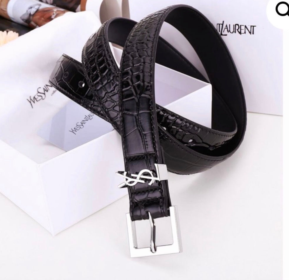 Cinturón fino de mujer YSL