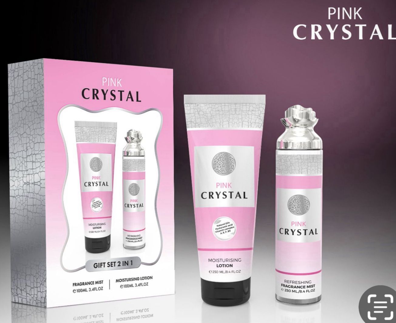 Set Pink Crystal